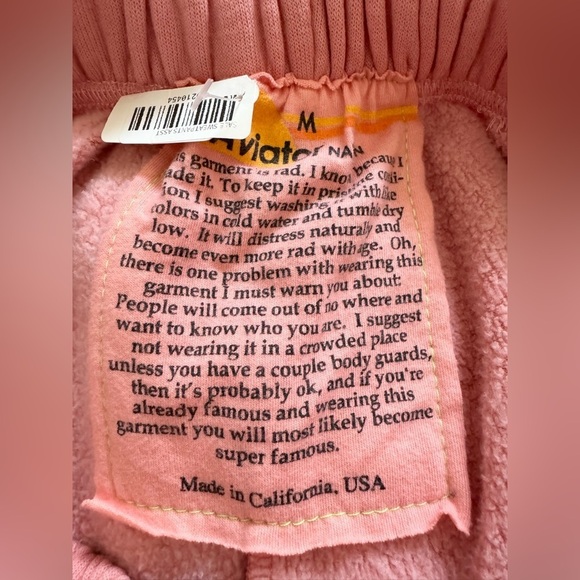 Aviator Nation Classic Pullover Hoodie & Classic Sweatpants Velvet Stripes Set - Picture 10 of 13